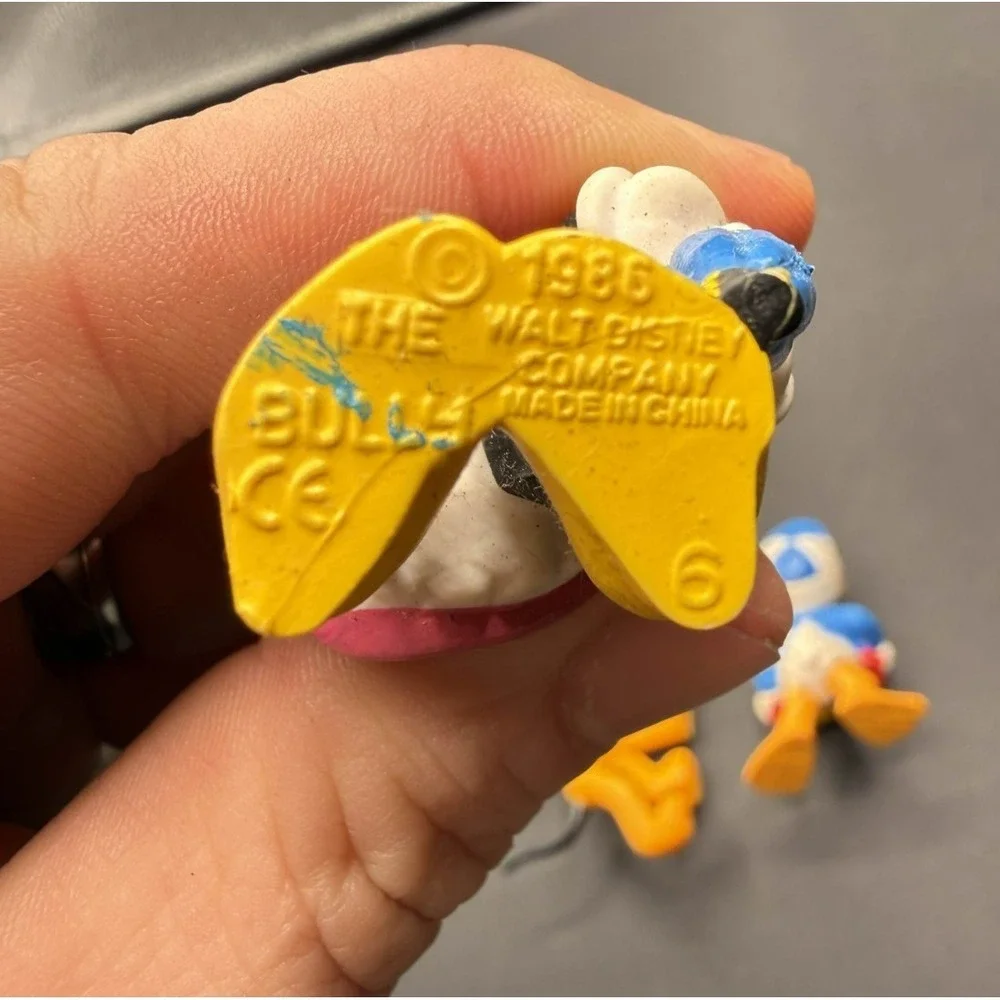 Vintage 1986‎ Bullyland Disney Figures Minnie Pluto Donald Duck 80s